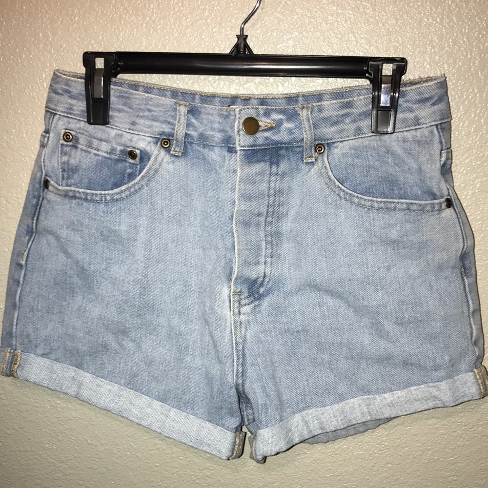 SOLD — High Rise Mom Jean Shorts